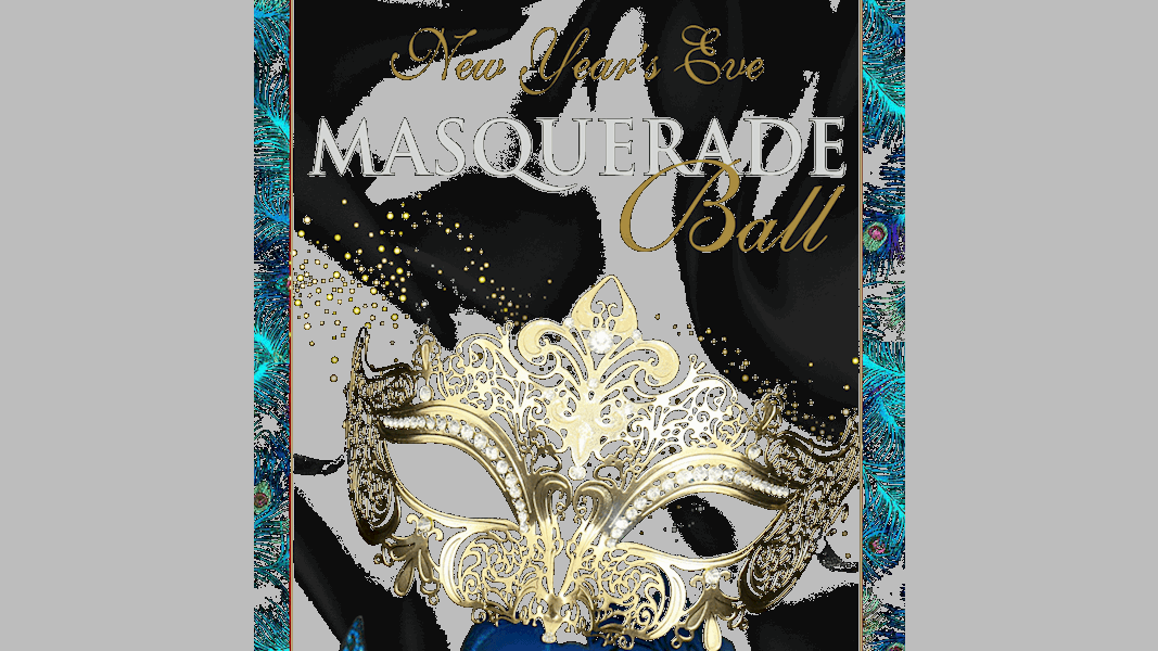 New Year's Eve Masquerade Ball - Mask (1067x600), Png Download