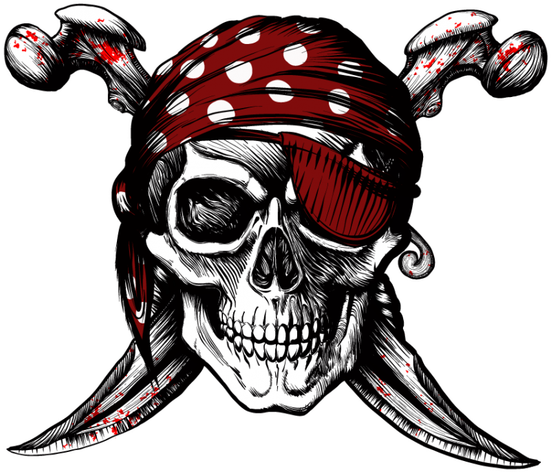 800 X 800 4 - Pirate Sticker (800x800), Png Download