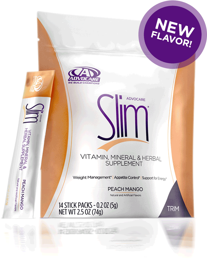 Slim Hero - Advocare Slim Peach Mango (662x885), Png Download