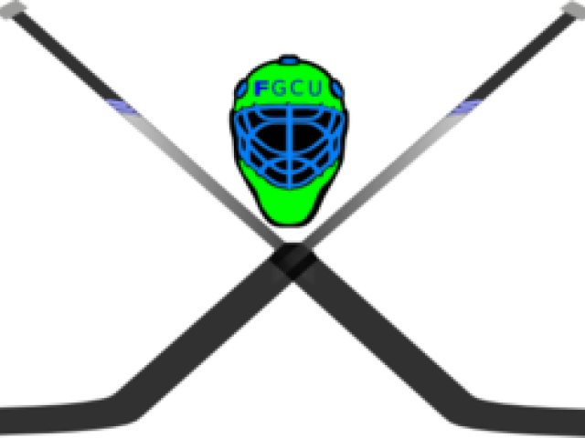 Hockey Clipart Lacrosse Stick Crossed - Hockey Goalie Coloring Pages (640x480), Png Download