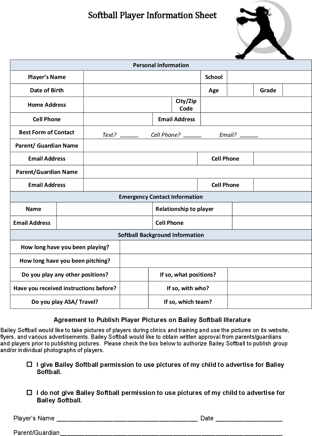 Create A Signature Signature - Fastpitch Softball (1224x1584), Png Download