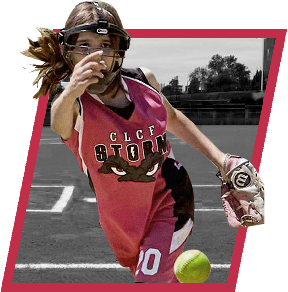 Girls Softball - Player (1000x1000), Png Download