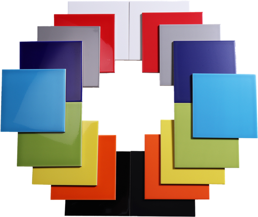 8x8 Inch Various Colors Glazed Ceramic Flooring Tile - Graphic Design (1000x1000), Png Download