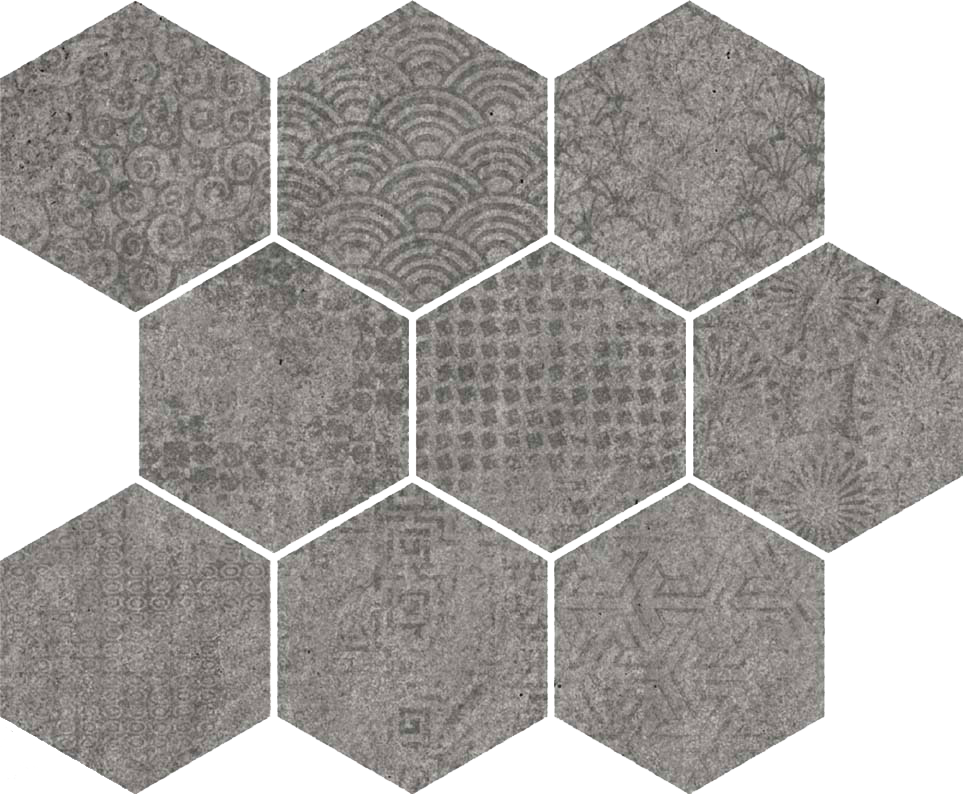 Hexagon Raw-sp Grafito 33x27, Porcelain - Inquiry Cycle Png (963x794), Png Download