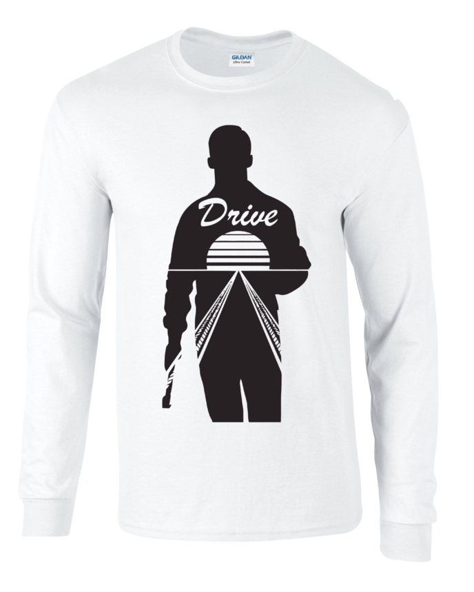 Ryan Gosling Drive Jumper - Long-sleeved T-shirt (819x1024), Png Download