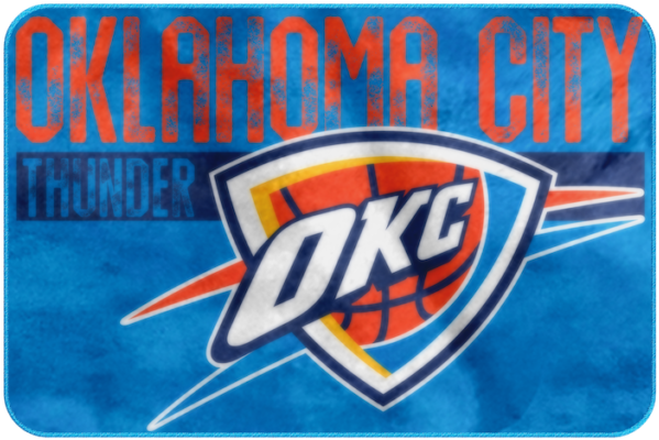 Oklahoma City Thunder Foam Bath Mat 20 X - Oklahoma City Thunder Logo (640x640), Png Download
