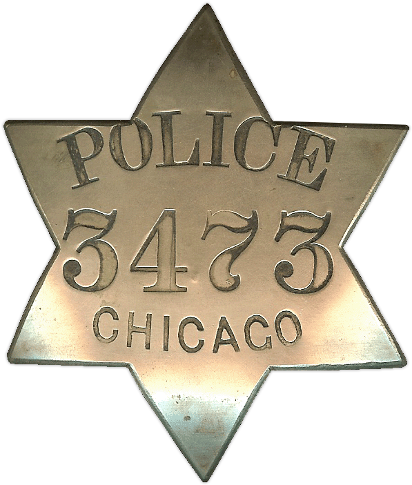 Chicago Police Patrolman Star - Badge (608x714), Png Download