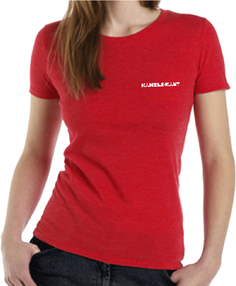 T-shirt Kanzleramt Girl Red - Black T Shirt Png Girl (1100x1098), Png Download