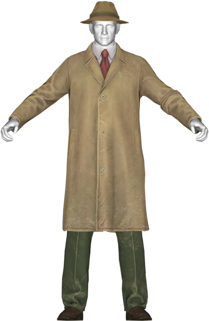 Yellow Trench Coat - Fallout 76 Trench Coat (1200x756), Png Download