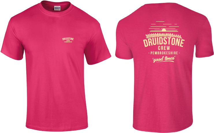 Picture Of Druidstone Hotel - Pink Polo Shirt Back (771x495), Png Download