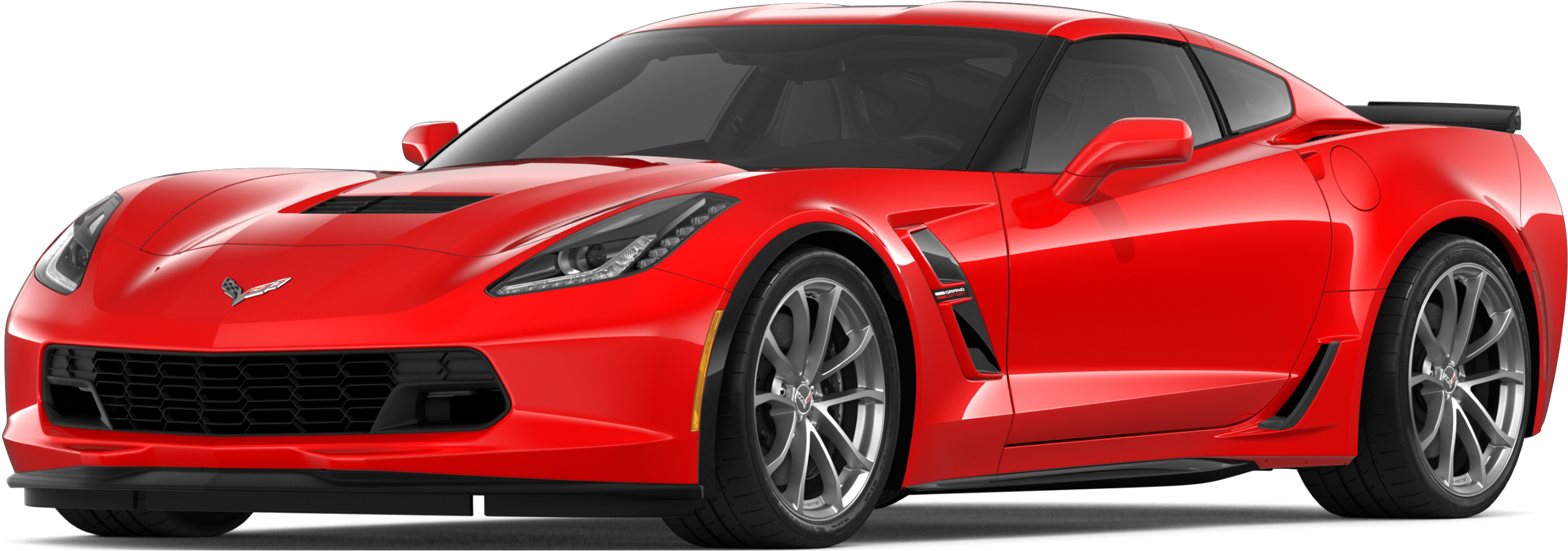 2019 Corvette Grand Sport Super Car - 2019 Corvette Grand Sport Black (2500x1000), Png Download
