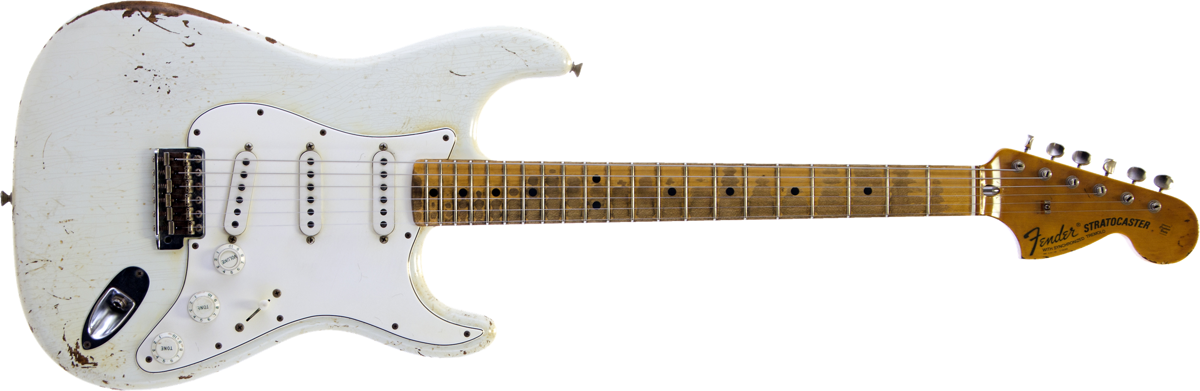Make'n Music Master Vintage Player Series Mvp 1969 - Fender Custom Shop Heavy Relic 1969 (2400x791), Png Download