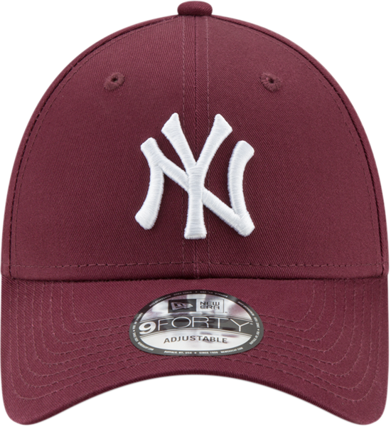 Ny Yankees New Era 940 League Essential Maroon Baseball - Black Ny Yankees Cap (550x600), Png Download