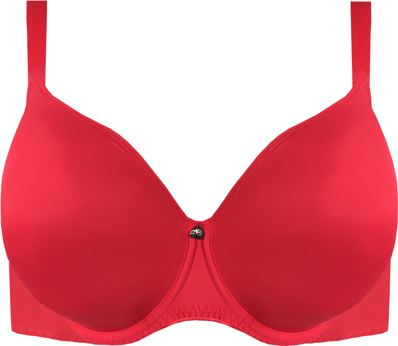 Enhanced Support Smooth Tshirt Bra Red Brad02 2231red - Brassiere (1200x1110), Png Download