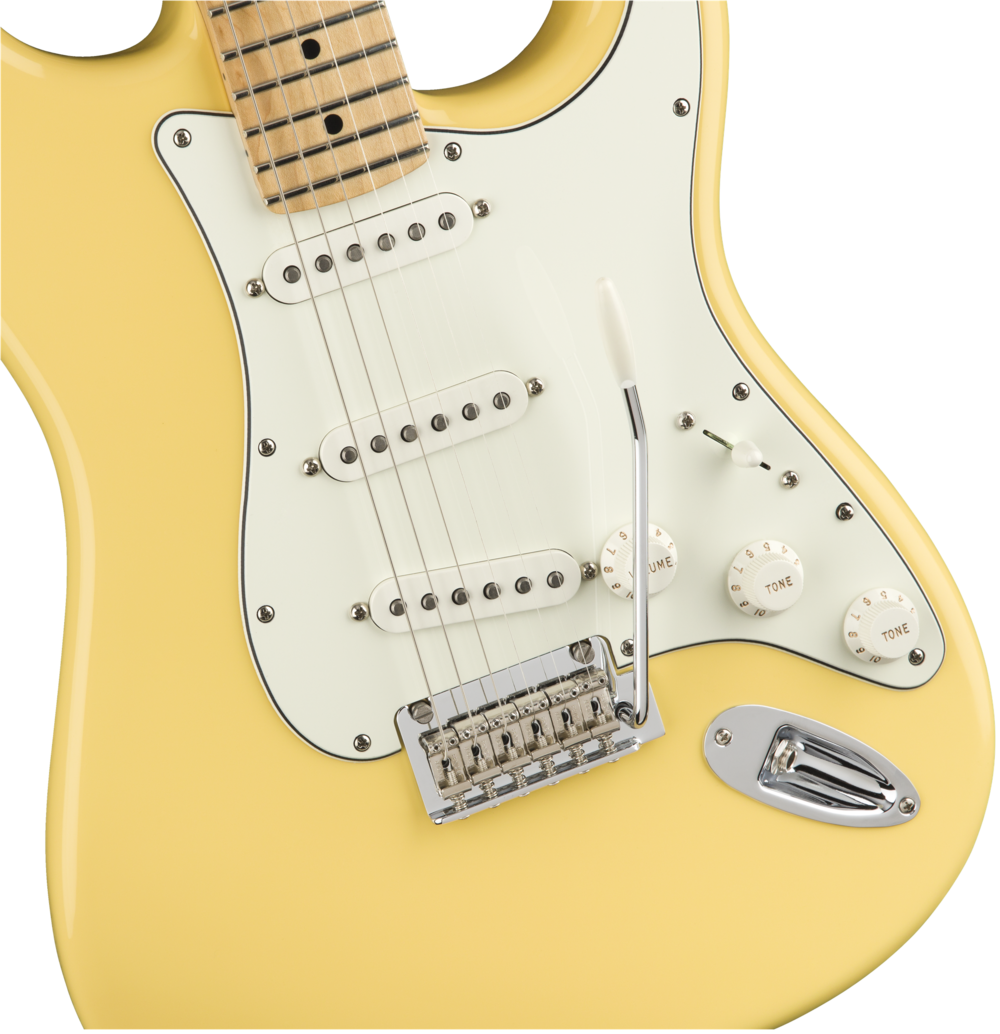 Fender Player Series Stratocaster Butter Cream Mp - Fender American Pro Stratocaster Hss (1000x1034), Png Download
