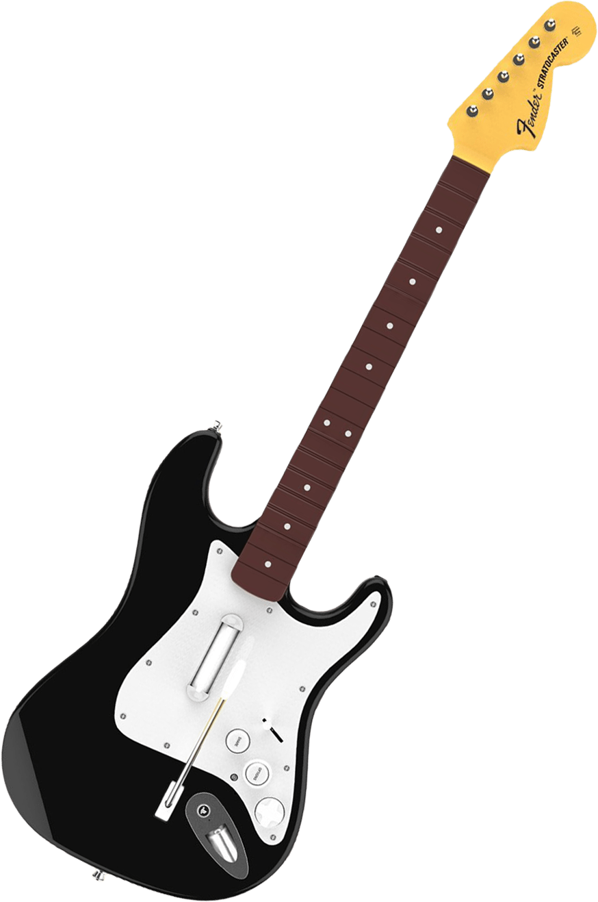 Rock Band 4 Wireless Fender Stratocaster Guitar Controller - Electric Guitar (874x1317), Png Download