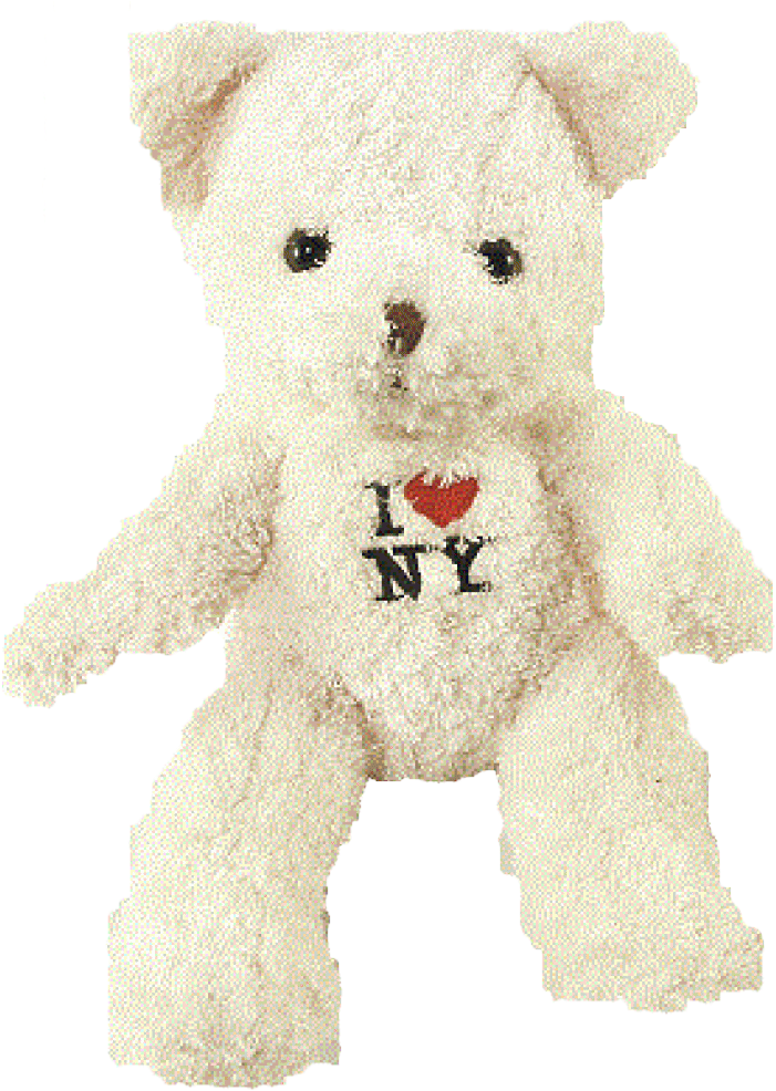 I Love Ny Cream Medium Sized Plush Teddy Bear Photo - Teddy Bear (1000x1000), Png Download