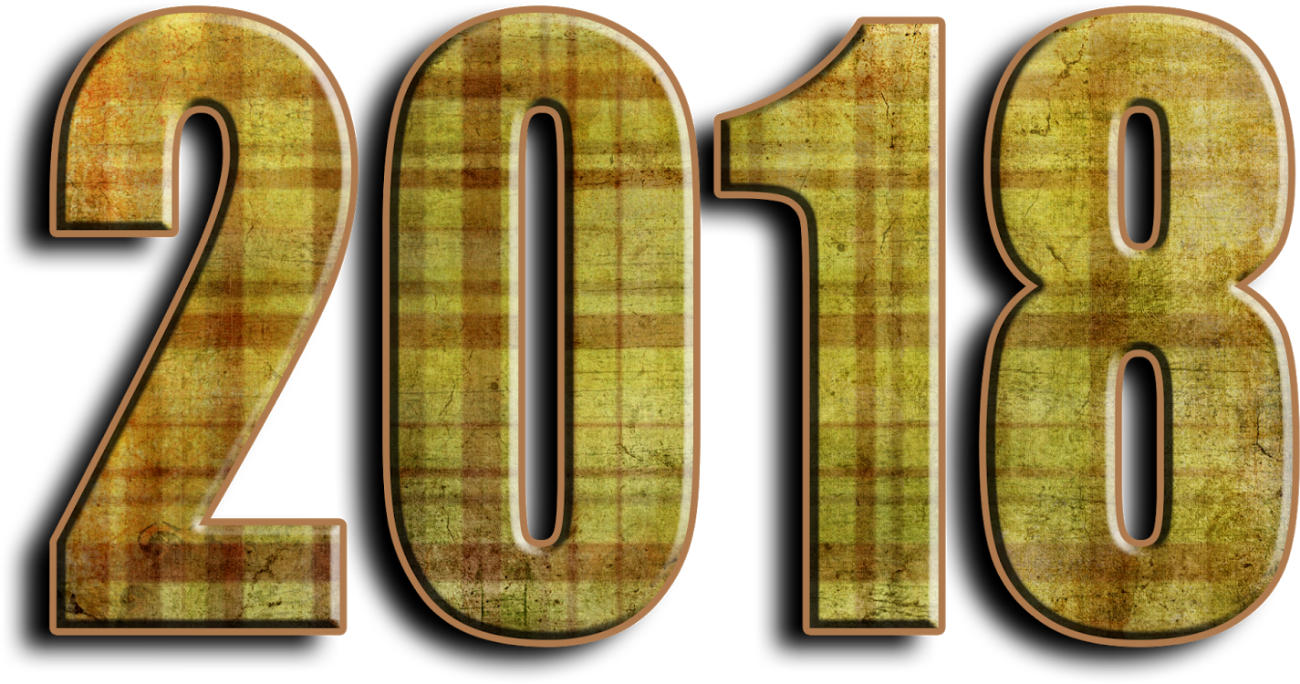 And Happy New Year 2018 Free Download 4k Greetingshappy - Number (1600x914), Png Download