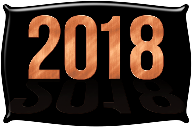 New Year's Eve, 2018, New Year's Day, Button - Año Nuevo 2018 En Png (960x690), Png Download