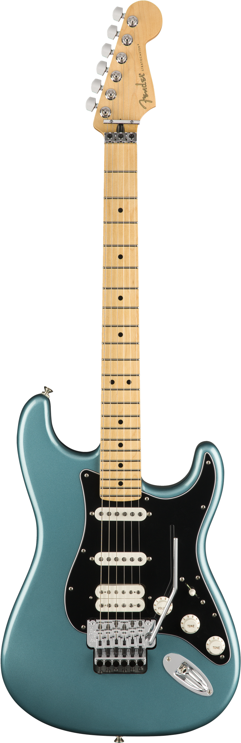 Fender Player Stratocaster Floyd Rose Tidepool 01 - Fender American Performer Stratocaster (783x2400), Png Download