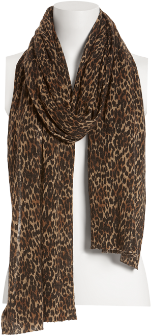 Animal Print Oblong - Scarf (802x784), Png Download
