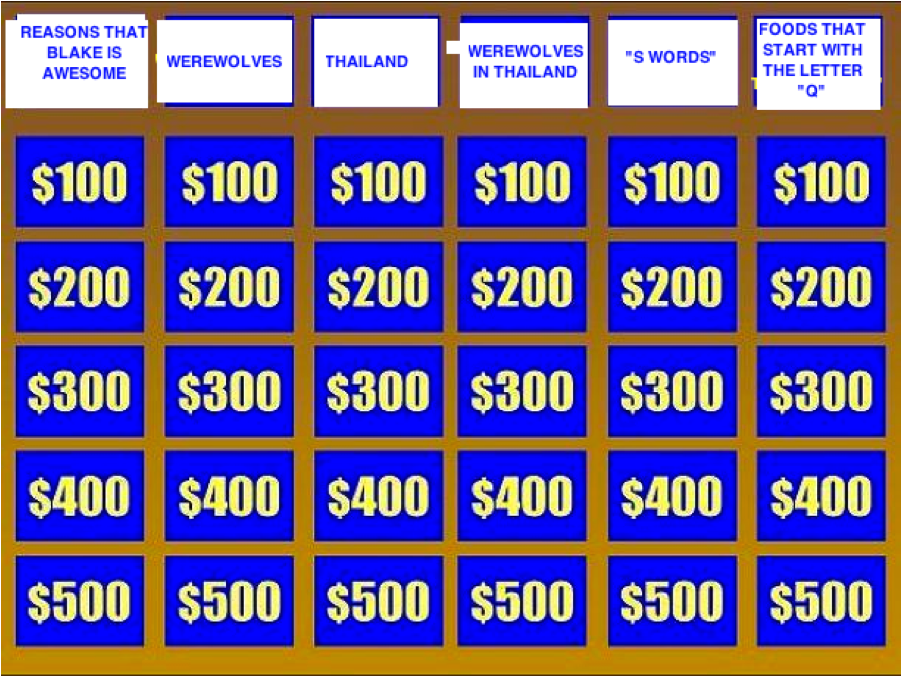 This Bw/jeopardy Love Child Is Only Slightly Different, - Jeopardy $100 (902x677), Png Download