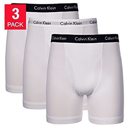 New Calvin Klein Men's Classic Cotton Boxer Brief Blue/grey/black - Underpants (640x640), Png Download