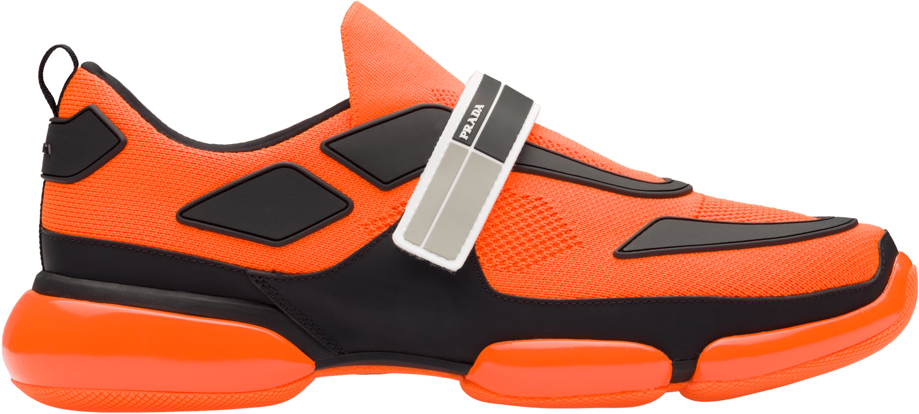 orange prada sneakers