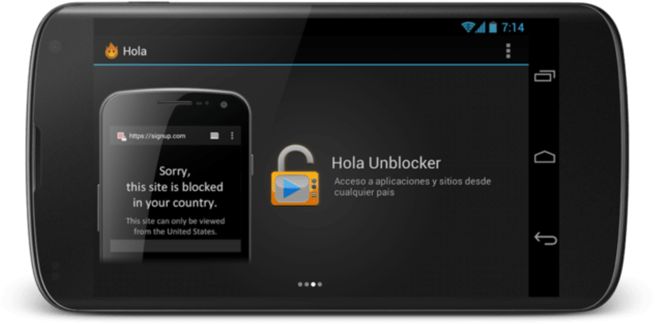 Hola Vpn Gratuit - Smartphone (1020x611), Png Download