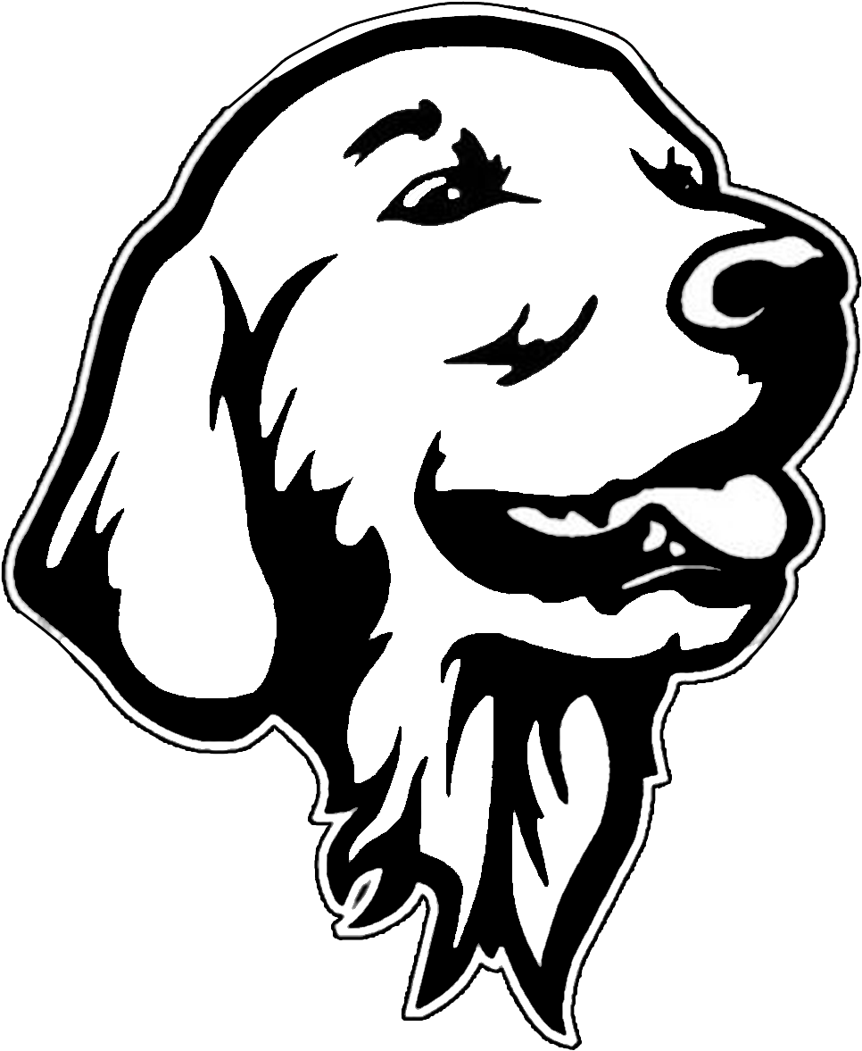 Graphic Freeuse Stock Decal Dogs Make Me Happy - Golden Retriever Silhouette (1031x1269), Png Download