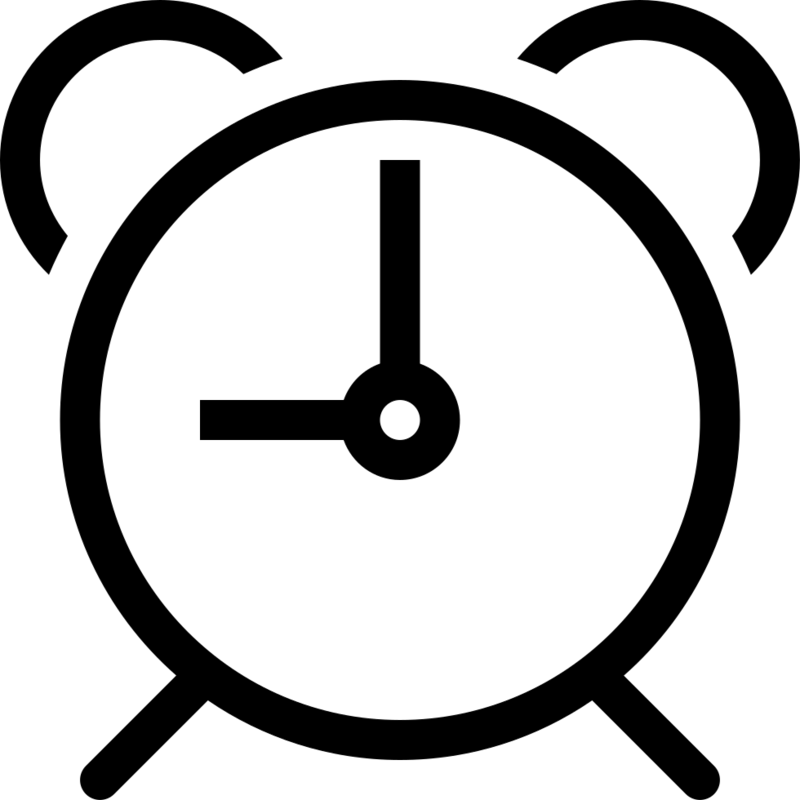 Alarm Clock Png, Download Png Image With Transparent - Alarm Clock Icon Svg (800x800), Png Download
