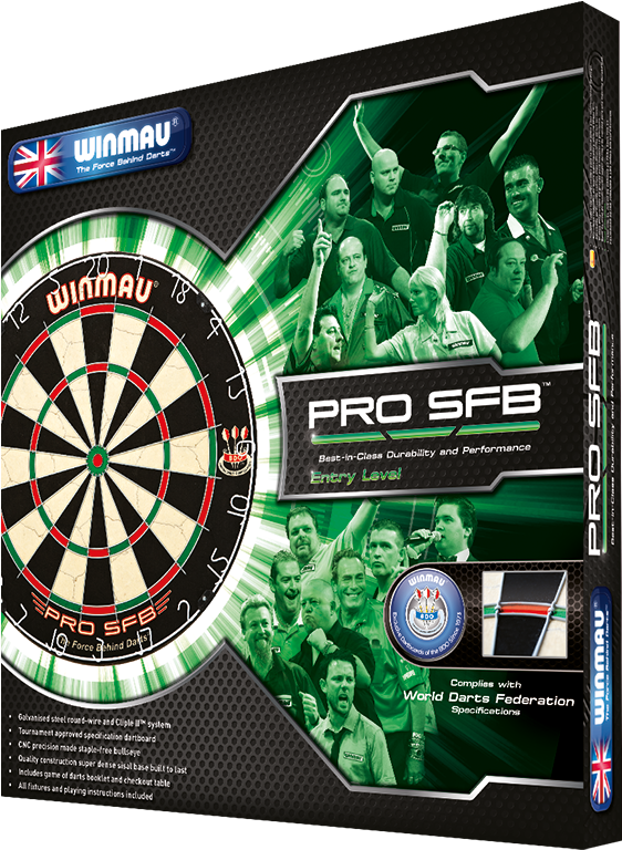 Winmau Pro Sfb Dartboard - Dart Board (577x771), Png Download
