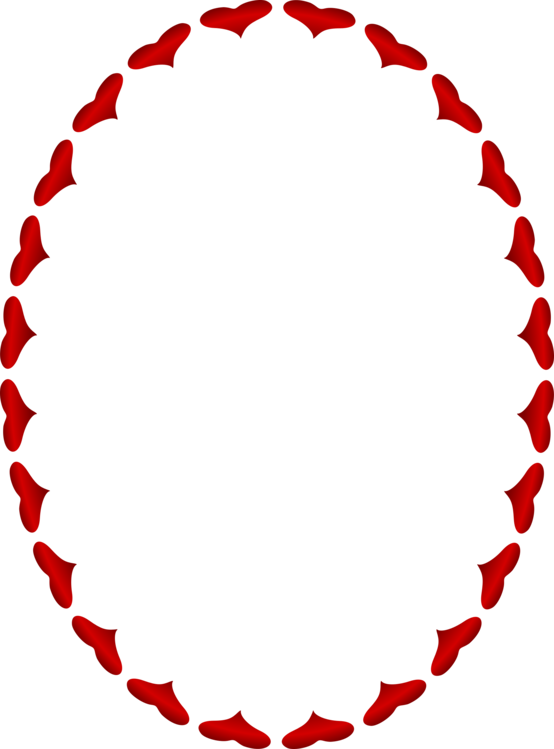 Borders And Frames Picture Frames Decorative Borders - Decorative Heart Border Transparent (554x749), Png Download