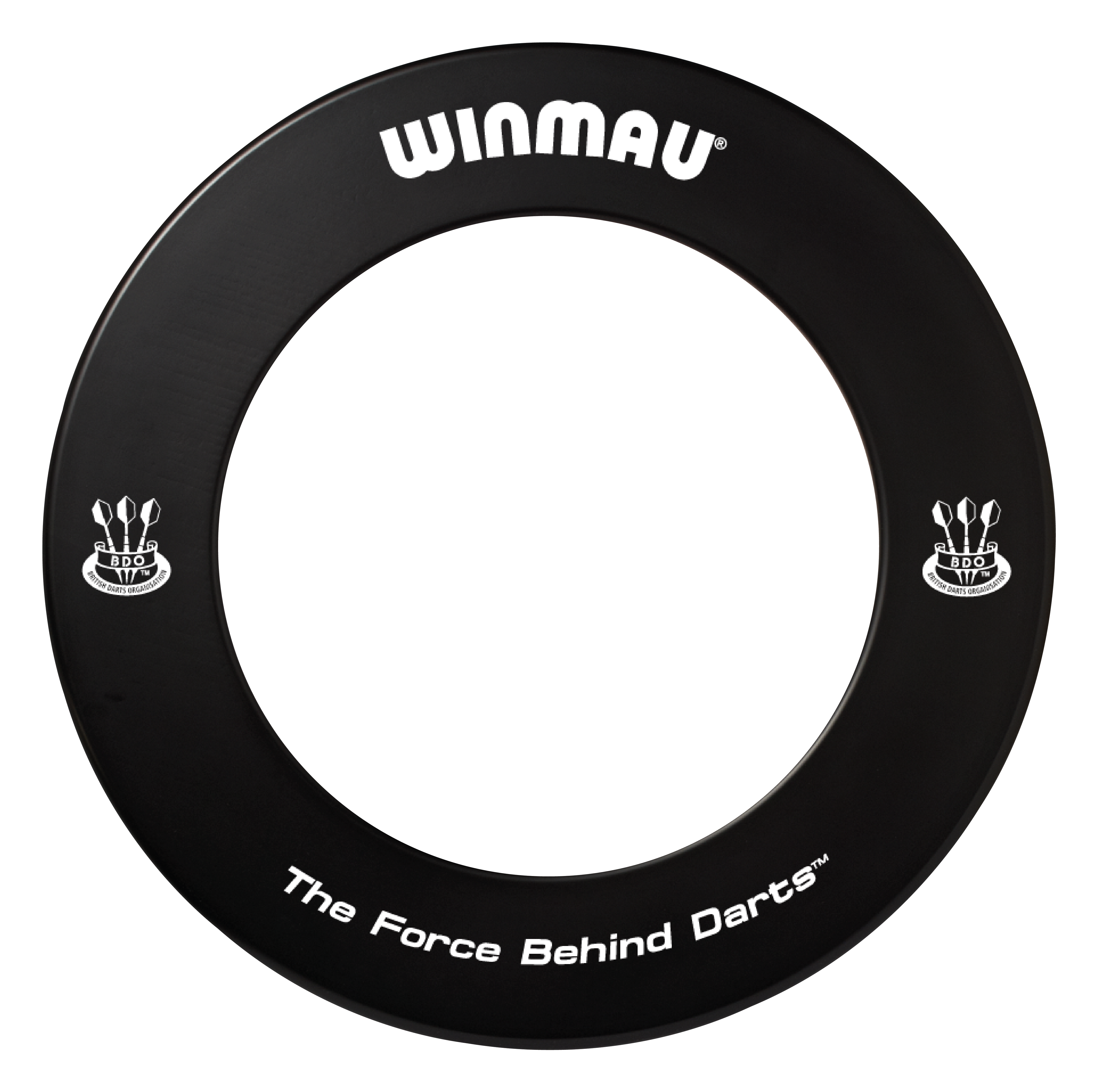 Black Winmau Professional Dart Board - Circle (4444x4444), Png Download