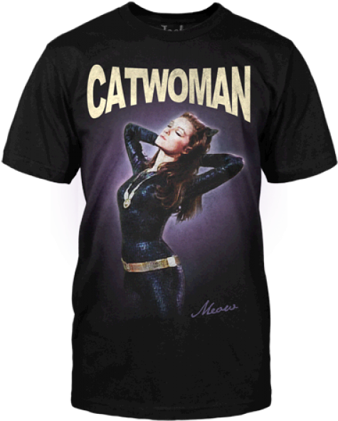 Catwoman 1966 Tv Series T-shirt - Beard Shirts (600x600), Png Download