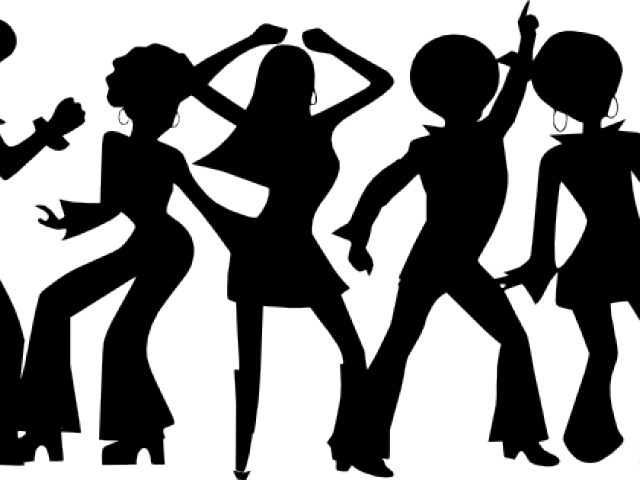 Disco Party Silhouette (640x480), Png Download