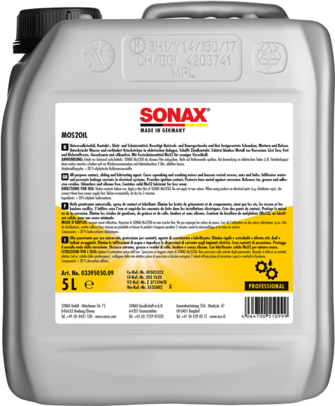 03395050 - Sonax Mos2oil - Sonax Special Conservation Wax (480x640), Png Download