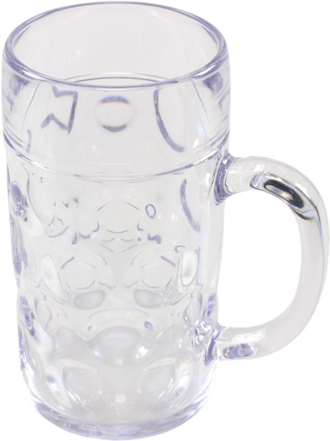 Glass, Beer Glass, Unbreakable, San, Durables, 500ml, - Beer Stein (640x640), Png Download
