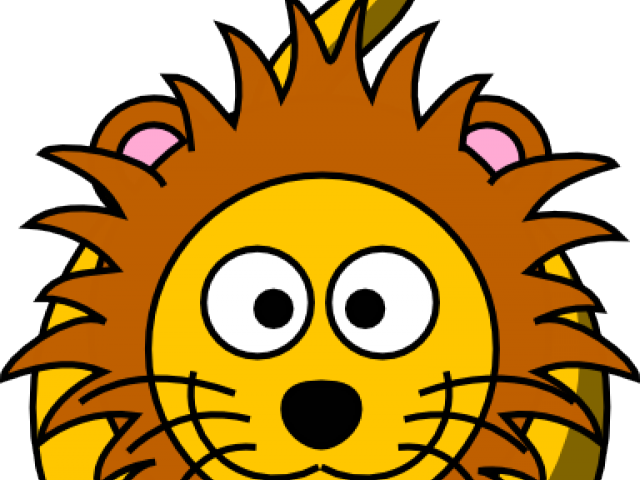 Cartoon Lion Cliparts - Lion Head Clipart Png (640x480), Png Download