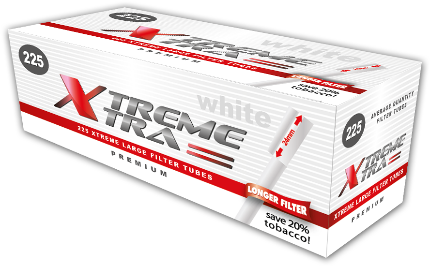 Cigarette Filter Tips Extra Long 22 Mm - Box (962x618), Png Download