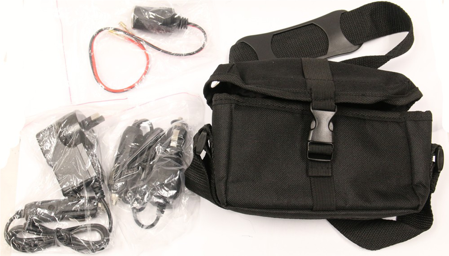 Night Saber Battery Bag With 240v & 12v Chargers Cigarette - Fanny Pack (1600x1417), Png Download