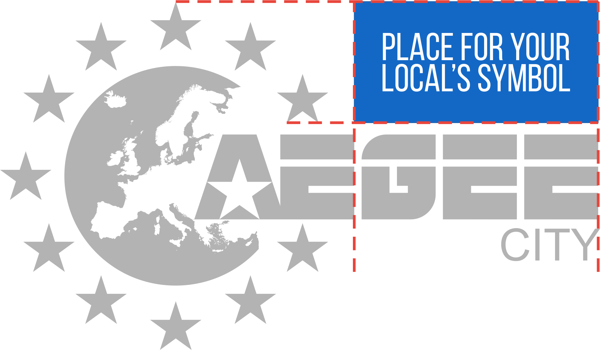 Aegee Logo Customisable Area Is Marked In Blue - Association Des États Généraux Des Étudiants De L'europe (1962x1146), Png Download
