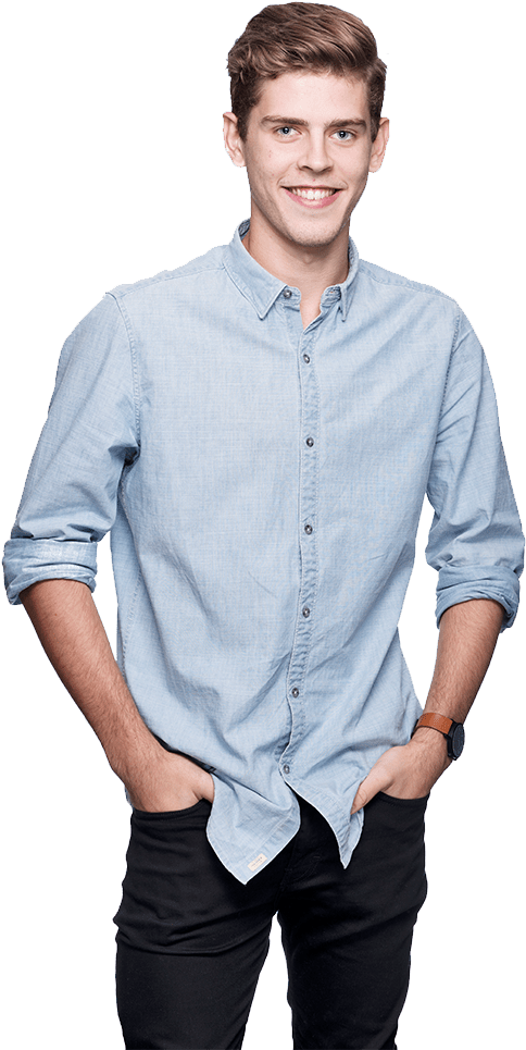 Liam Challoner - Standing (780x1075), Png Download