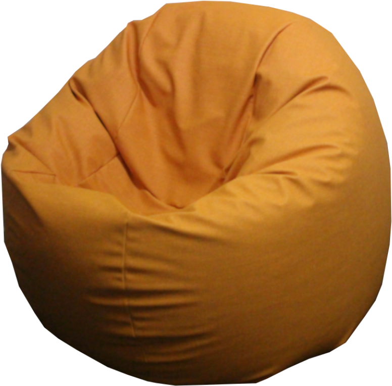 Orange Beanbag-514 - Bean Bag Chair (800x826), Png Download