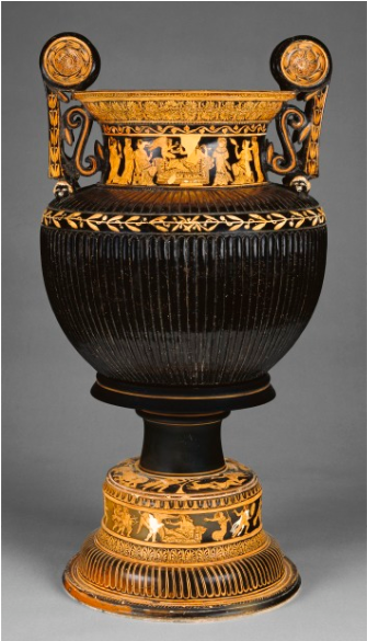 Greek Krater With Adonis, Aphrodite, And Persephone - Adonis Red Figure Volute Krater (706x584), Png Download