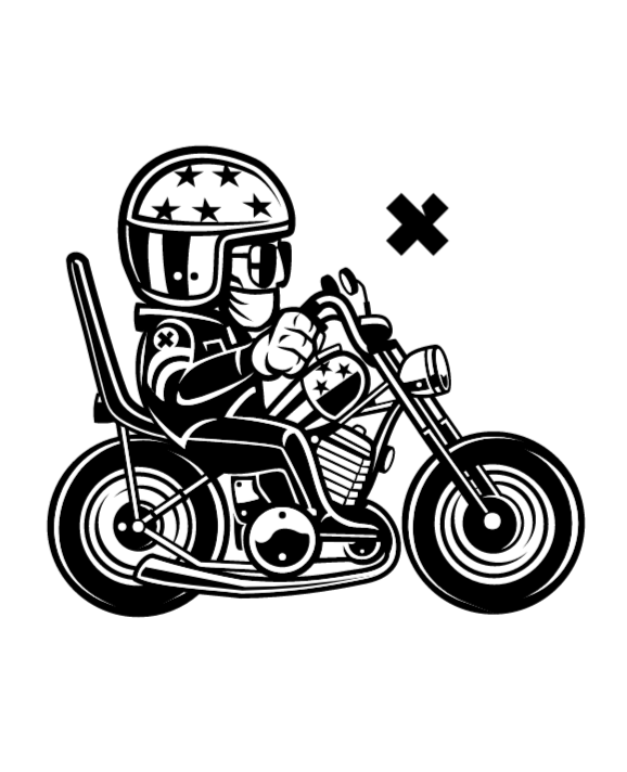 Chopper Biker - Sidecar (600x738), Png Download