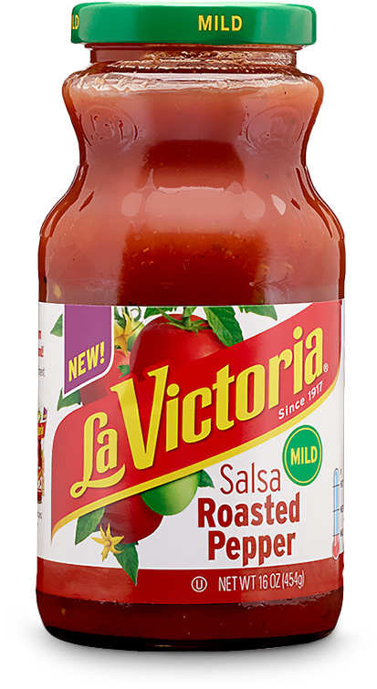 Roasted Pepper Salsa - La Victoria Mild Salsa (421x767), Png Download