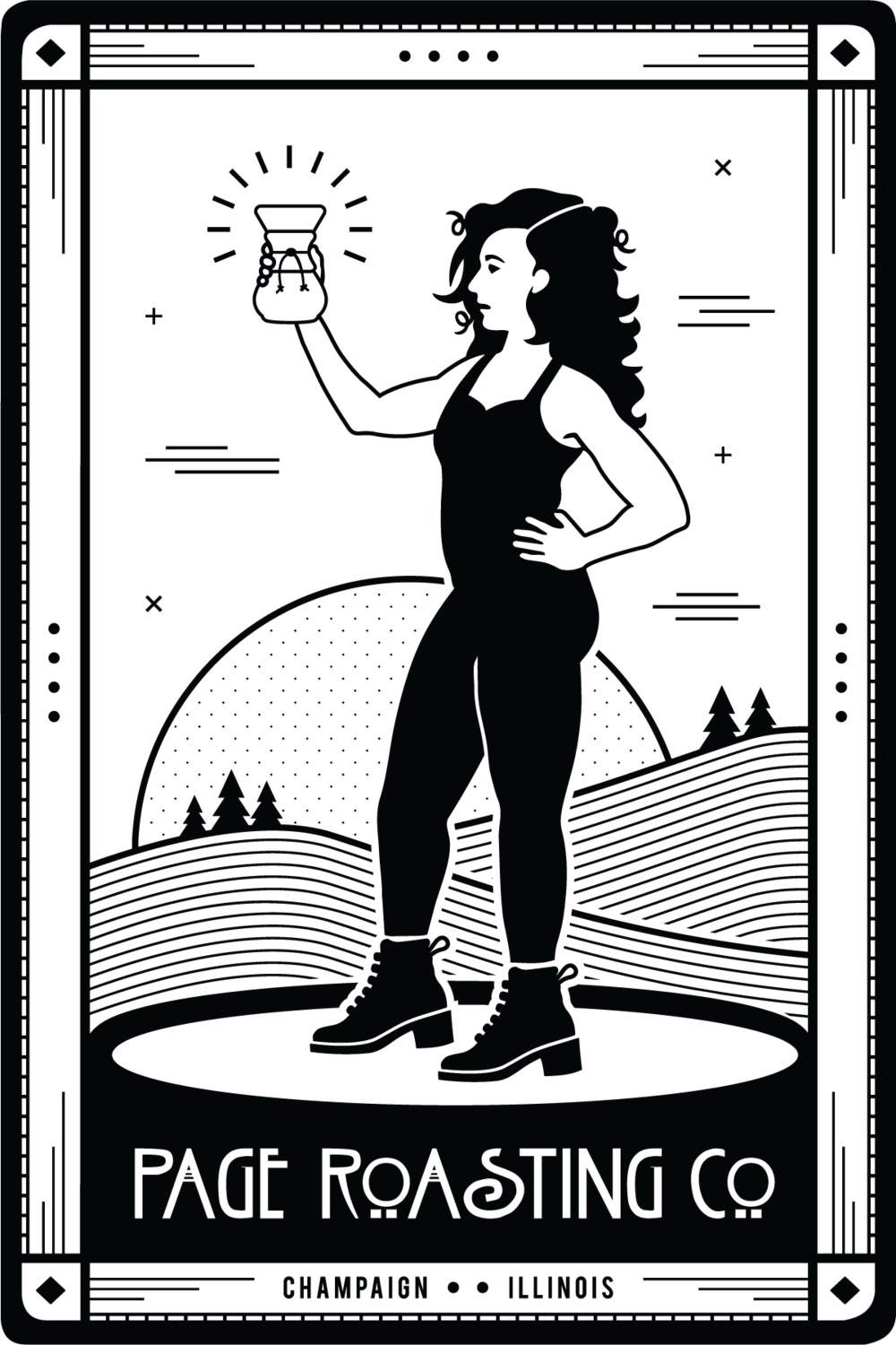 Pageroastingco Tarot Stamp 1 - Poster (1000x1500), Png Download