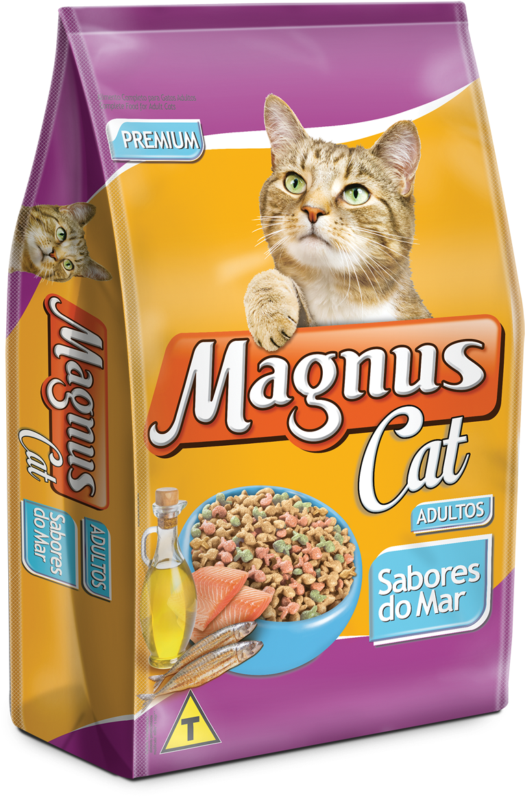 Magnus Cat Premium Adult Cats - Racao Gato Castrado Magnus (900x1289), Png Download