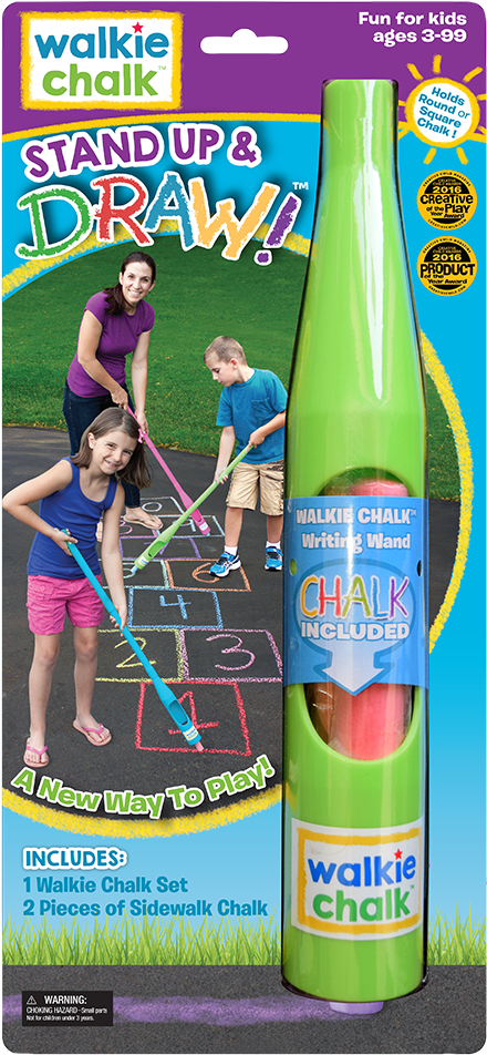 Walkie Chalk® Lucky Lime - Walkie Chalk Stand Up Sidewalk Chalk Holder (1000x1000), Png Download